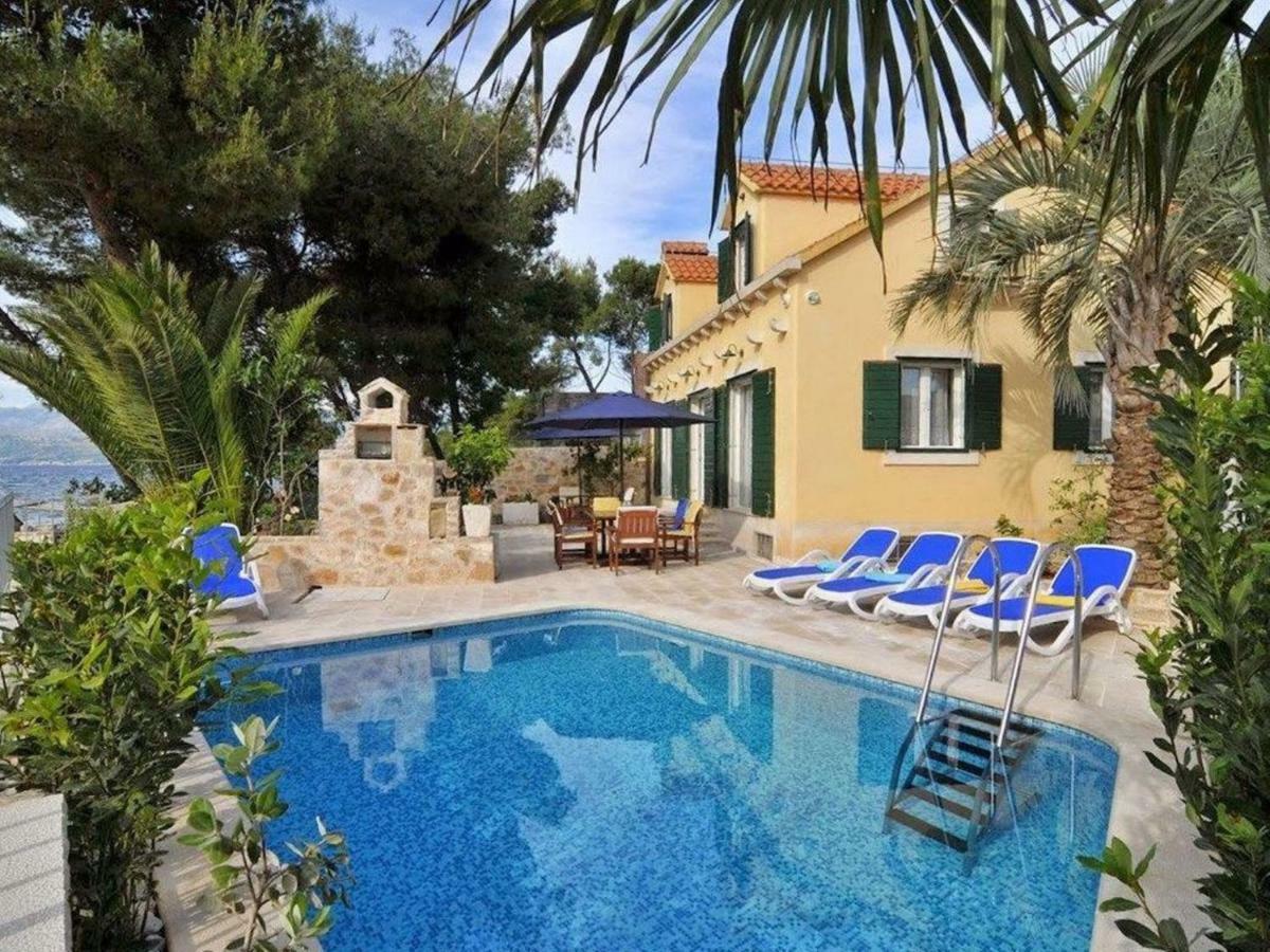 Deluxe Villa Sirena On The Beach With Pool Supetar Exteriér fotografie